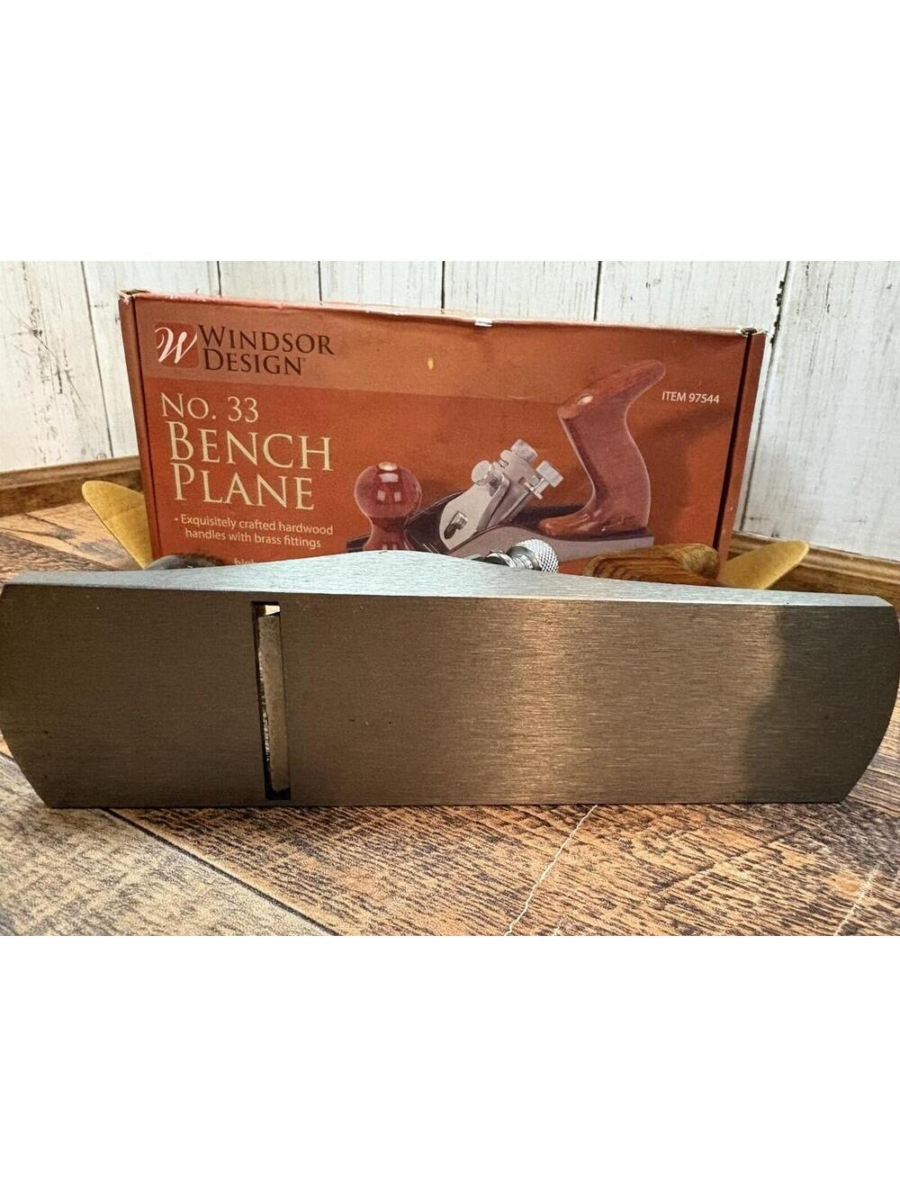 No. 33 Hand Wood Bench Plane Hardwood Handle Planer Shaver Adjustable Depth 8" - Picture 7 of 14